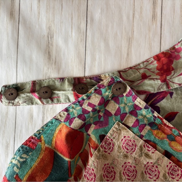 Colorful Boho Loose Patchwork Overalls - Picture 7 of 8